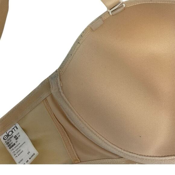 Elomi Womens Convertible Strapless Bra Beige 38F Molded Cups Underwire - Picture 5 of 8